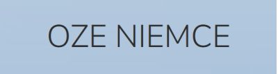 Logo strony Oze Niemce o odnawialnych źródłach energii