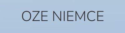 Logo strony Oze Niemce o odnawialnych źródłach energii